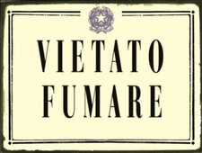 TARGA LATTA VIETATO FUMARE TABELLA INSEGNA PUB TARGHE pannello insegna pub bar