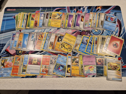 Lotto carte pokemon 100 - carte,