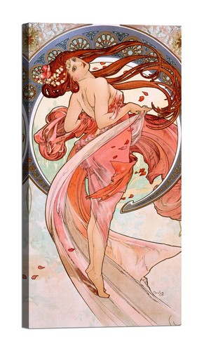 Alphonse mucha danse stampa - alphonse, la