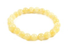 Bracciale Elasticizzato in Agata Gialla Rinforzata Made In Italy