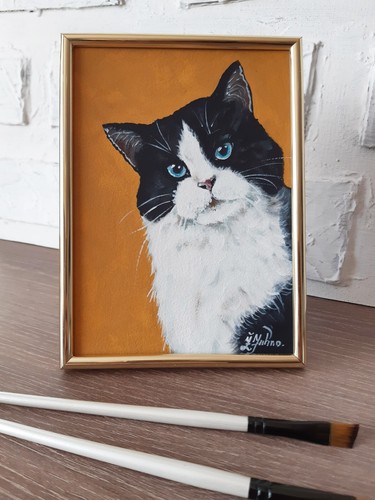 Quadro gatto nero - , animale