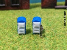2 Toilette Mobile Da Cantiere Spur N Set Di Toilette 1:160 WC Toilette
