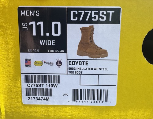 New belleville c775st coyote - new,
