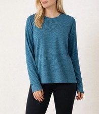Top rei blu manica lunga - top,