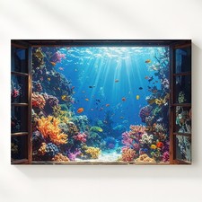 Finestra acquario tela