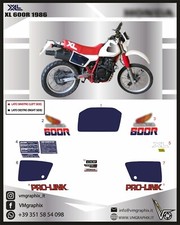XL 600R 1986 xl r 600    ADESIVI ADHESIVES GRAFICHE STICKERS DECALS