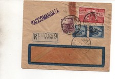1950 DA GENOVA PER L’ESTERO, BUSTA AFFR. CON £ 100+£ 20+COPPIA £ 5 PERFINS