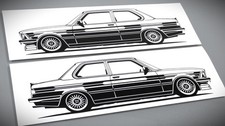 Adesivo BMW E21 Alpina B6