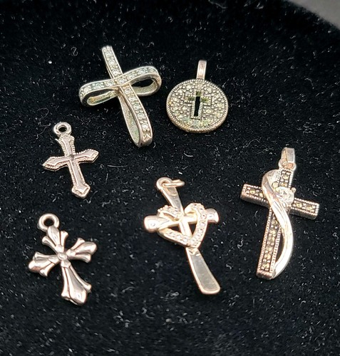 Ciondolo croce vintage pezzi - croce,