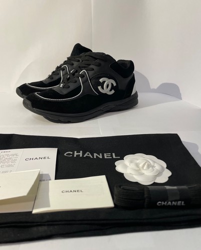 Sneakers chanel nere argento - nere,