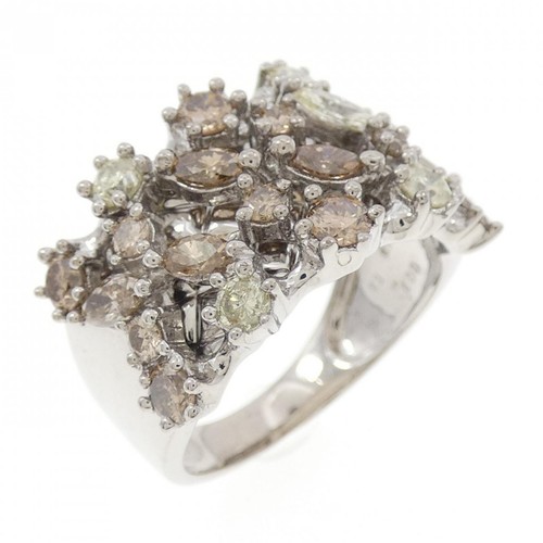 Autentico anello con diamanti