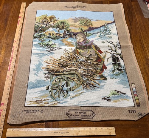 Vintage needlepoint finished