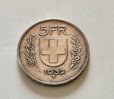 Svizzera 5 Franchi 1932