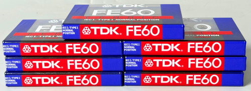 Lot tdk fe60 blank audio - of, 7
