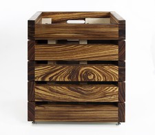 Giradischi Restaurato Thorens TD 125 MKII Con Scocca In Legno Massello Zebrano