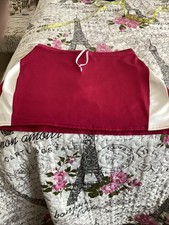 Athena skort lampone bianco - skort, e