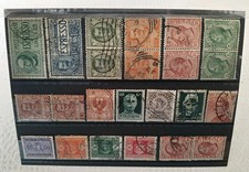 Italia Regno lotto di 23 francobolli Re Vittorio Emanuele III con Espressi usati