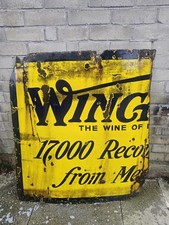 Enamel Sign Wine Related