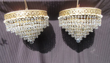 Coppia lampadari a cascata