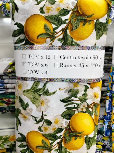 Tovaglie tavola disegno limone - tavola,