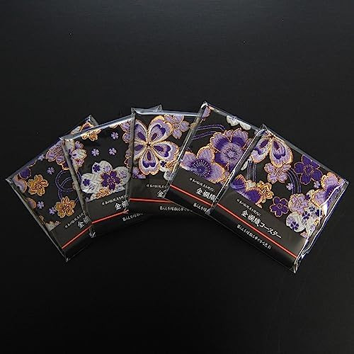 Kimono coaster set purple - coaster,