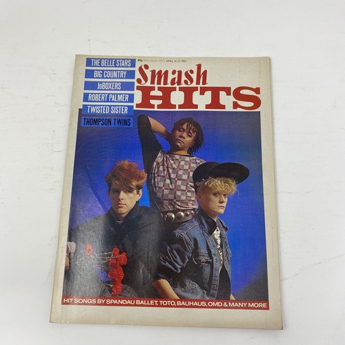 Smash hits mag - smash, 14/04/1983