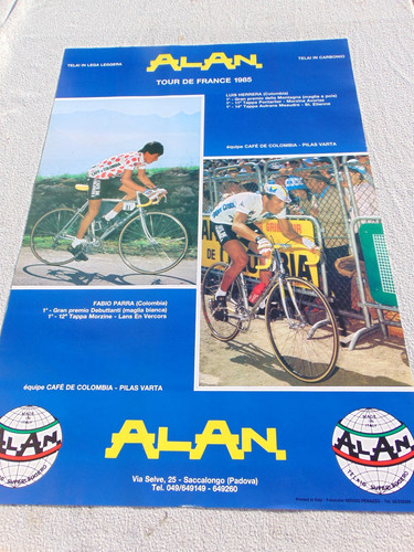 Poster ciclismo vintage alan - ciclismo,