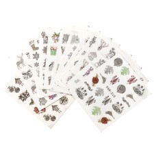  24 Pcs Unghie Decorazioni