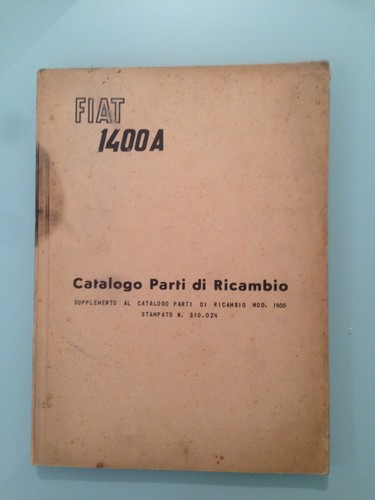 Manuale fiat 1400 - manuale,