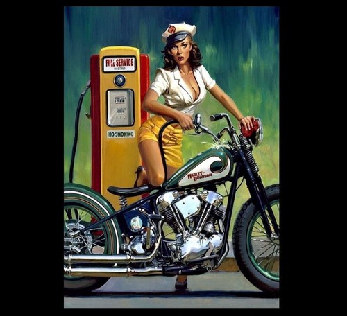 Poster foto moto - foto, harley