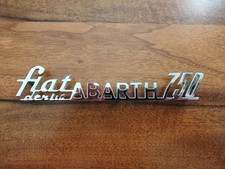 targhetta posteriore Fiat derivazione Abarth 750 originale dell'epoca