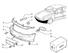 PARAURTI ANTERIORE CON PRIMER