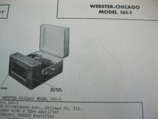 WEBSTER CHICAGO 161-1