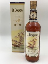 RUM EL DORADO 5 YEARS OLD FINEST DEMERARA  GUYANA IN BOX 70cl 40% 