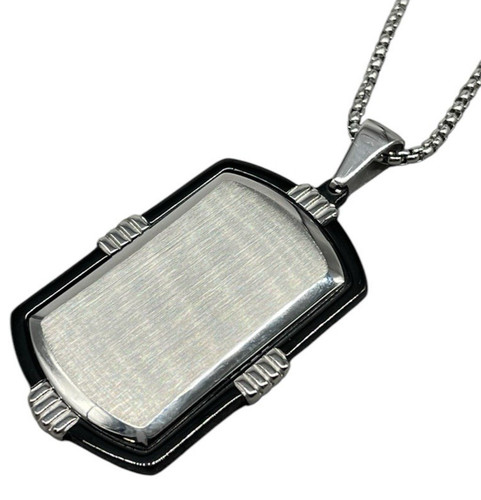 Collana uomo targhetta - uomo,