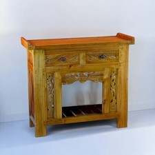 Teak legno antico console - teak,