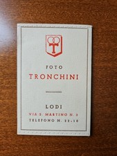 Busta Porta Negativi Foto Tronchini Lodi, Originale Dell'epoca 