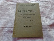 1905 REGNO D'ITALIA LIBRETTO DECRETO E REGOLAMENTO DI POLIZIA STRADALE