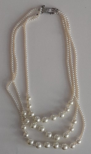 Collana perle tre fili - collana,