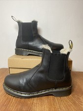 Stivali Chelsea Dr Martens Docs 2976 Leonore in pelle nera brunita UK 9 EU 43 buoni