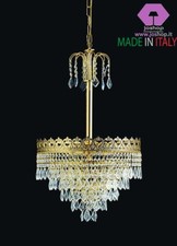 lampadario 3 luci king metallo