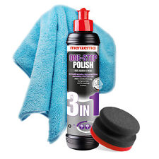 Lucidante Cura Auto Menzerna One-Step-Polish 3in1 250ml + Panno Microfibra + Sponge