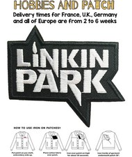 Patch LINKIN PARK nu metal rock rap band logo toppa termoadesiva badge iron on