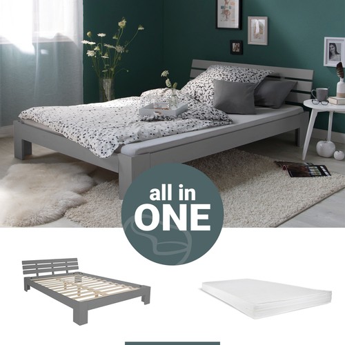 Letto legno 120x200 con - in,