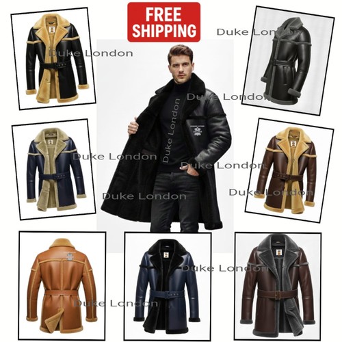 Cappotto lungo uomo - vera, pelle