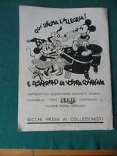 RIVISTA  COMPLETA CON   PUBBLICITA'  FIGURINE ELAH  TOPOLINO  ORIGINALE  1937