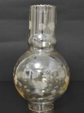 Boccia Lampadario ricambio di vetro giallo per Lampada Lume Vintage Foro 5,4 cm