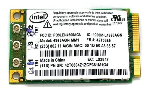 Scheda wireless intel 42t0865 - scheda,