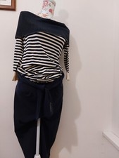 Ermanno Scervino Tuta intera donna Ottimo stato Corpino A Righe, Collo Sciallato