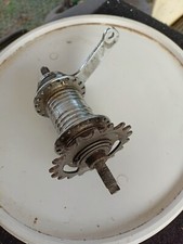 Komet MOZZO BICICLETTA Usato POSTERIORE CON FRENO CONTROPEDALE Funzionante 